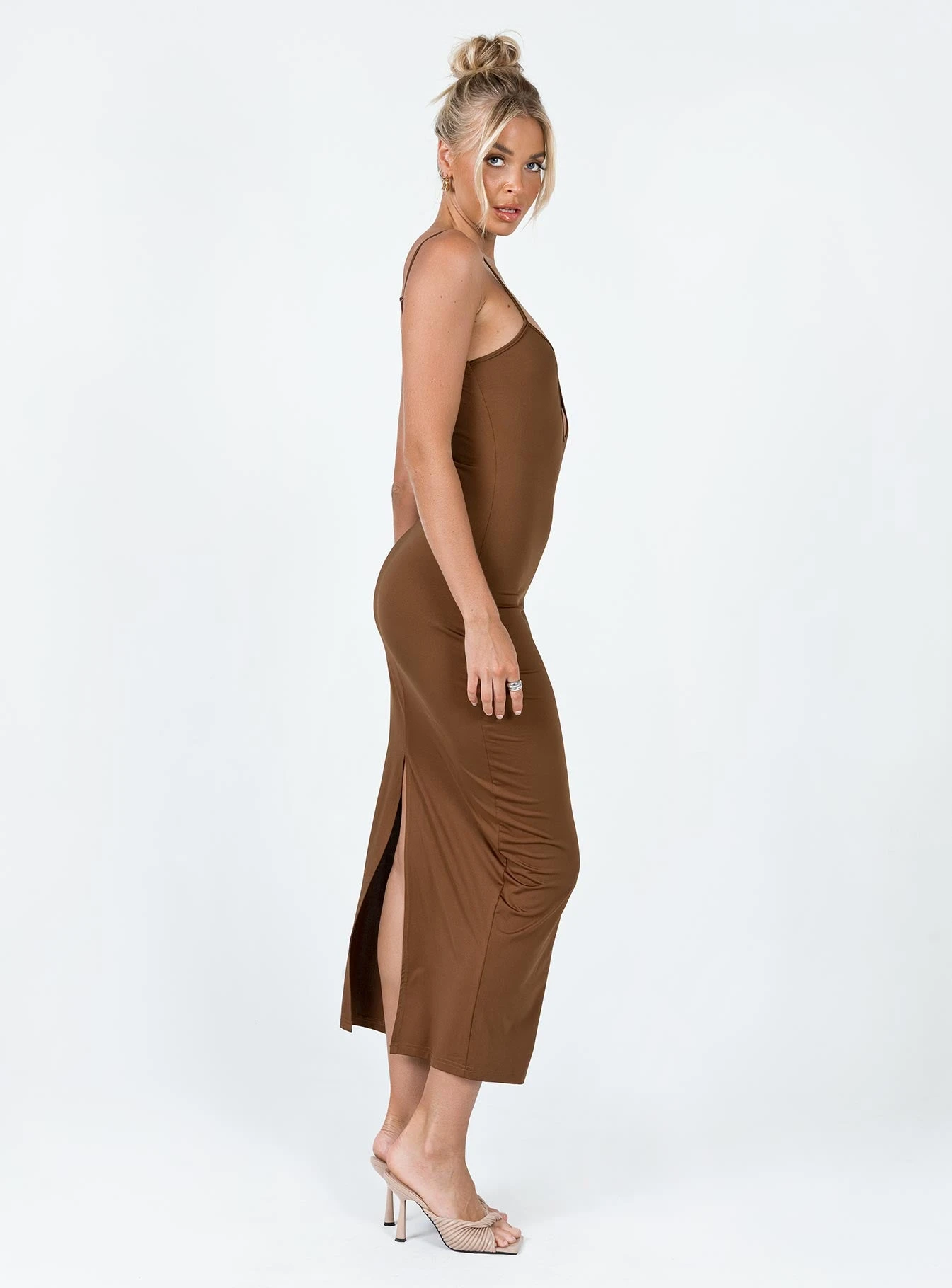 Ryleigh Maxi Dress Brown 4 Ryleigh Maxi Dress Brown - Image 4