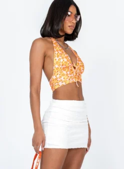 Princess Polly Kiarne Mini Skirt White -Femme Flair 3 modelinfo chiara us2 20a95696 537e 4617 bf48 7be1065eddb0