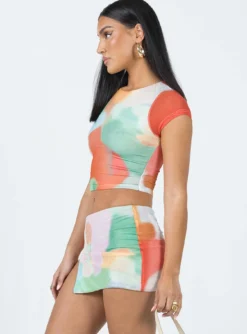 Princess Polly Bold Move Mini Skirt Multi -Femme Flair 3 modelinfo christy us2 1ae957bb c8d6 486f 909a 3bb03ea10054