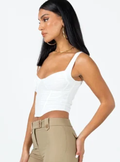 Bruna Top White Low Impact -Femme Flair 3 modelinfo christy us2 e8c701a7 1308 43f7 a174 ae66a4d08ac3