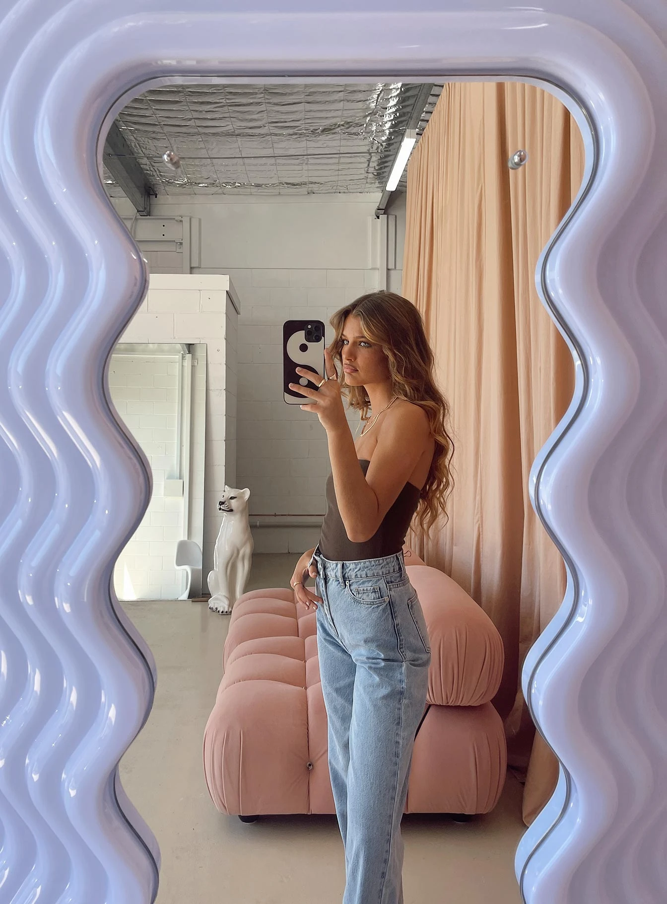 Organic Aston Strapless Bodysuit Brown 5 Organic Aston Strapless Bodysuit Brown - Image 5