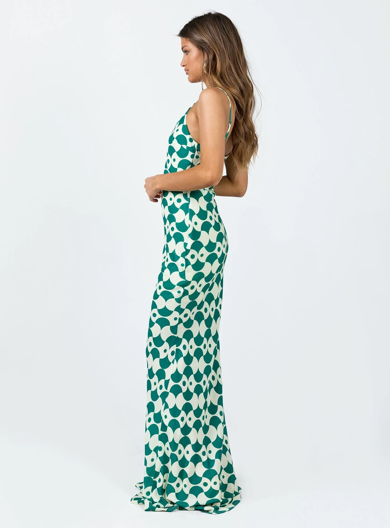 Seri Slip Maxi Dress Green Multi 4 Seri Slip Maxi Dress Green Multi - Image 4