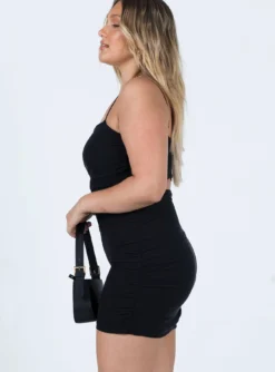 Holloway Wishes Mini Dress Black Eco 8 Holloway Wishes Mini Dress Black Eco -Femme Flair 3 modelinfo jasmine us8 d6fc19d4 2b05 49ec 9b59 af14fe1484a6