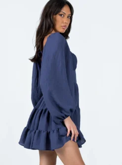 Princess Polly Danny Long Sleeve Mini Dress Navy 8 Princess Polly Danny Long Sleeve Mini Dress Navy -Femme Flair 3 modelinfo josephine us2 e5111a4e f5d6 45ec ad31 92740cdec4ce