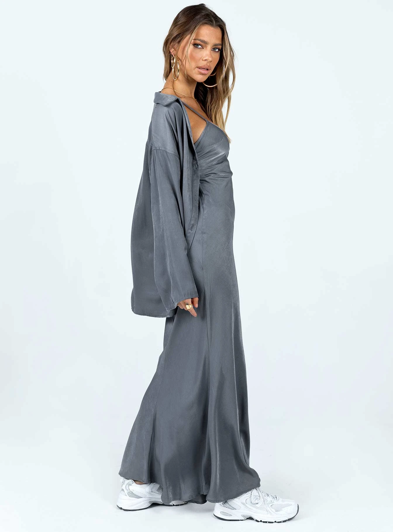 Princess Polly Callie Maxi Set Grey 4 Princess Polly Callie Maxi Set Grey - Image 4