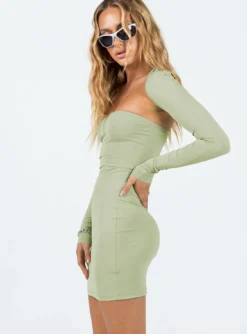 Moran Two Piece Bolero Dress Set Sage -Femme Flair 3 modelinfo saskia us2 6771c33b d2ca 4ed6 96ca 92bfd10a00a8