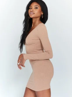 Princess Polly Milo Mini Dress Camel -Femme Flair 3 0f9db4aa 97c3 4acd 985a 45e64d580d99