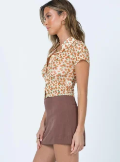 Selby Mini Skirt Brown Eco -Femme Flair 3 533e355e ce25 466a 90e5 a70bea7d1bff