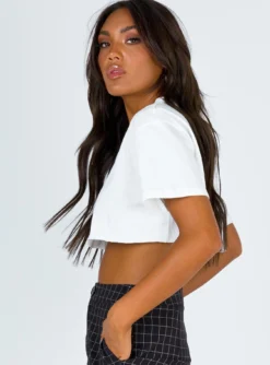 Princess Polly Mccaul Crop Tee White 17 Princess Polly Mccaul Crop Tee White -Femme Flair 3 86b08733 1b06 415b 9f5f e715286bb248