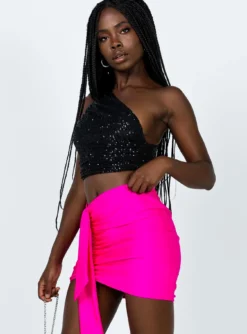 Diamonds In The Sky Mini Skirt Pink -Femme Flair 3 c8deff8e cfcc 4300 99e4 da0041180d93