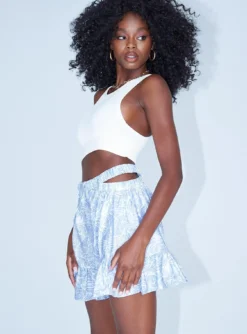 Princess Polly Piper Cut Out Mini Skirt Blue -Femme Flair 3 fc3bf8ec d2ba 40e2 a7da 5e87e8fab621