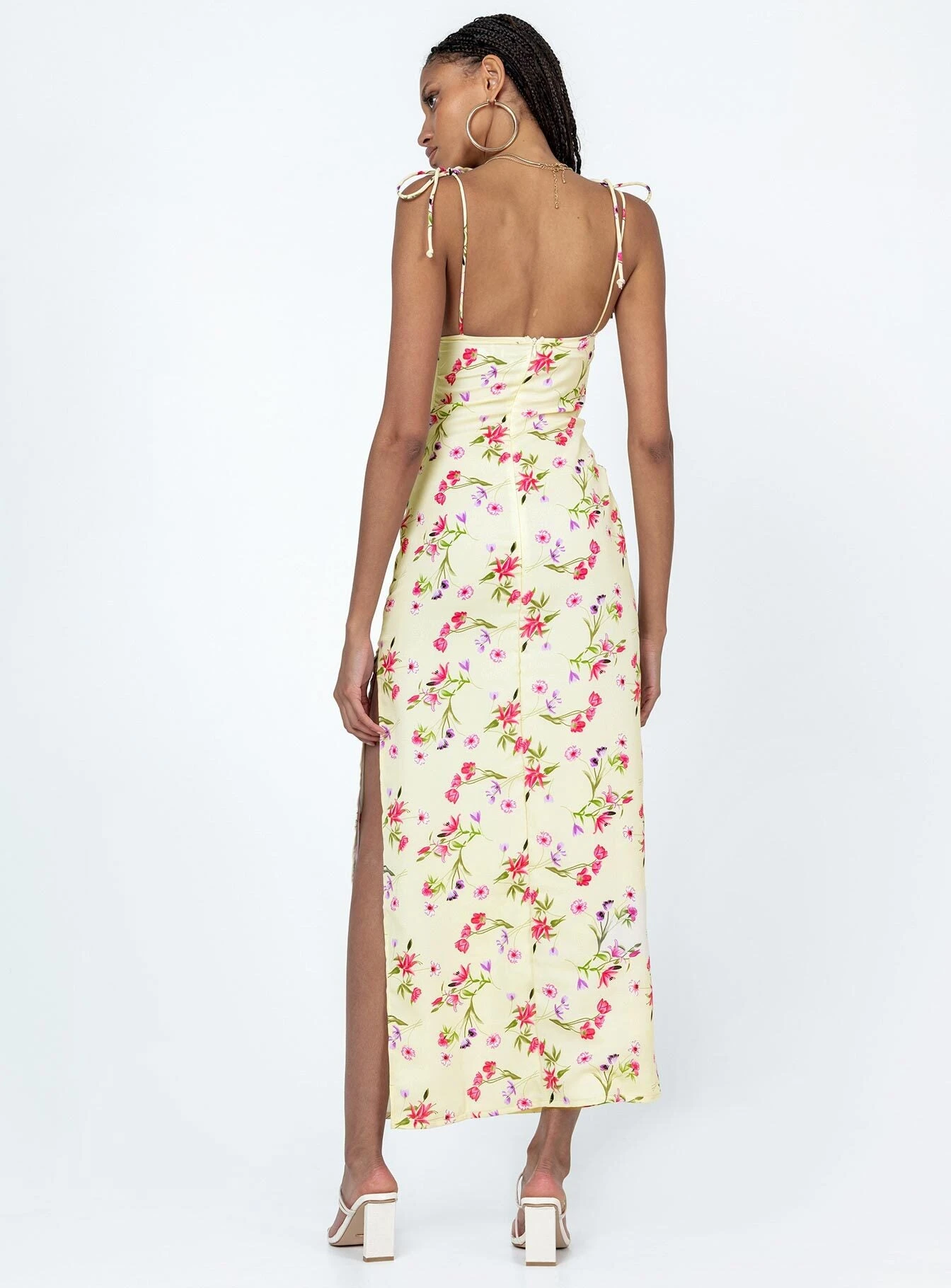 Princess Polly Arness Maxi Dress Yellow Floral 4 Princess Polly Arness Maxi Dress Yellow Floral - Image 4