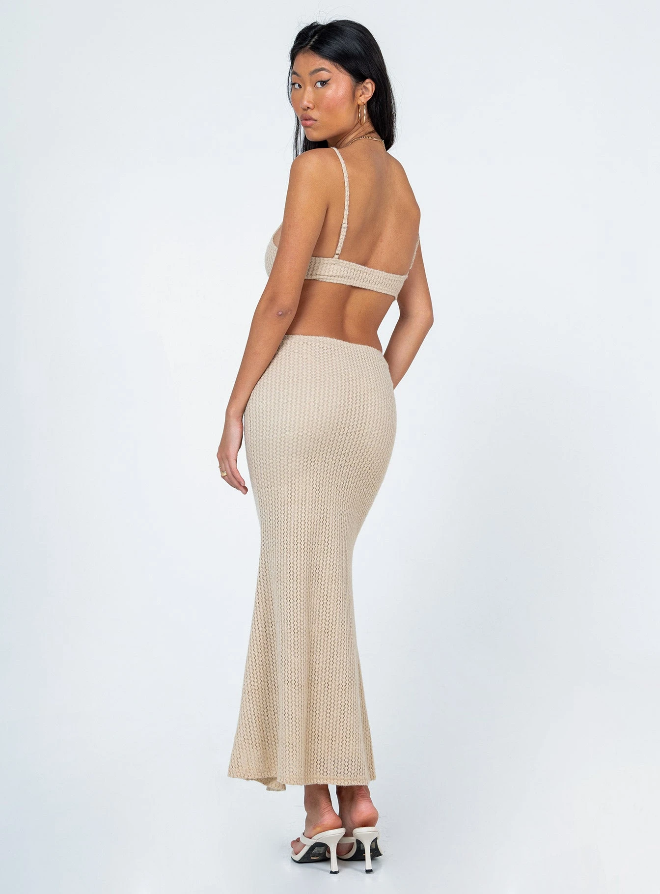Princess Polly Shanni Maxi Dress Beige 6 Princess Polly Shanni Maxi Dress Beige - Image 6
