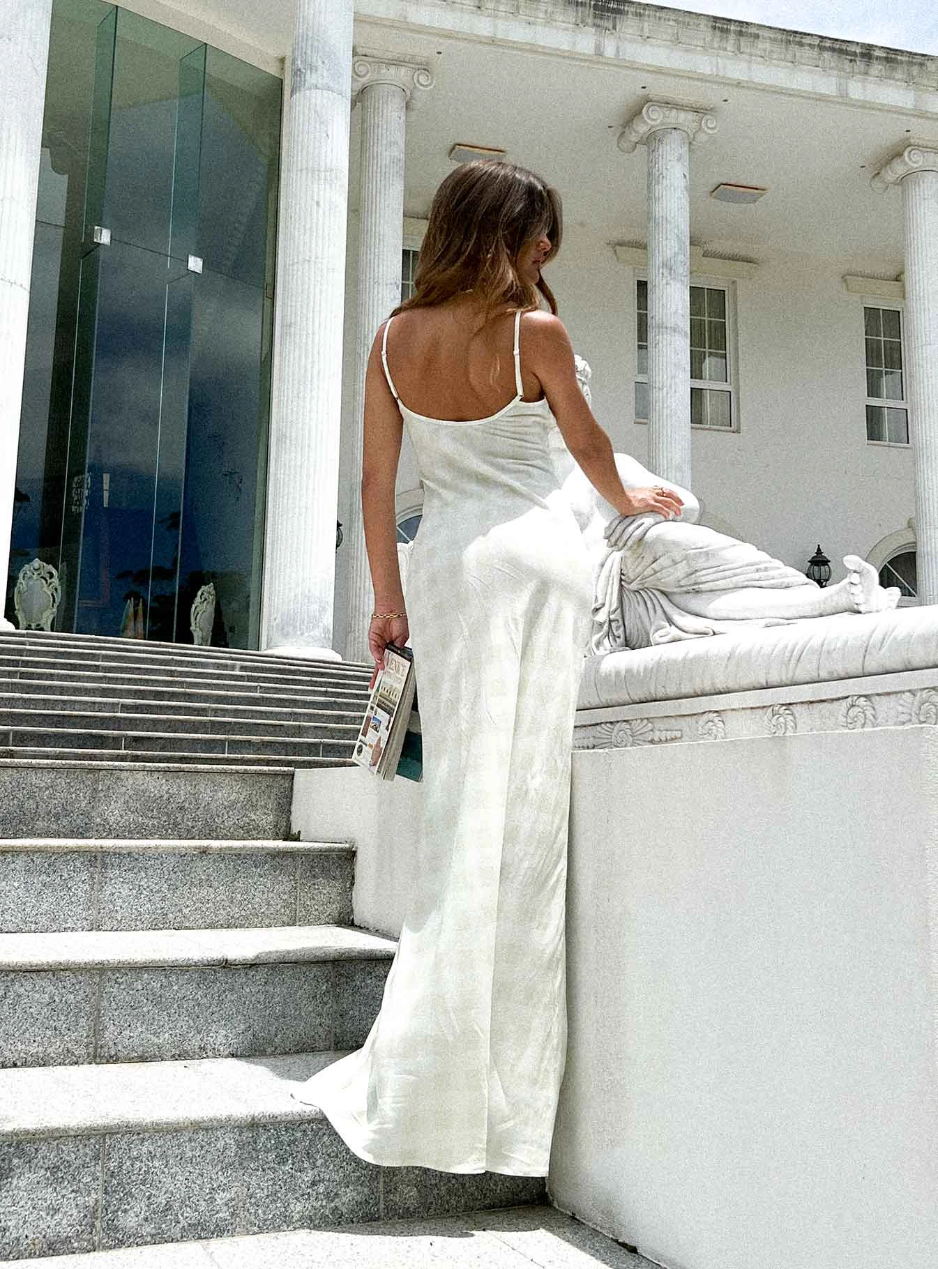 Karamu Maxi Dress Cream 4 Karamu Maxi Dress Cream - Image 4