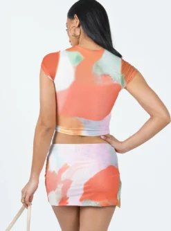 Princess Polly Bold Move Mini Skirt Multi -Femme Flair 4 modelinfo christy us2 f0d47650 7db1 416f 998c 0213a1e21358