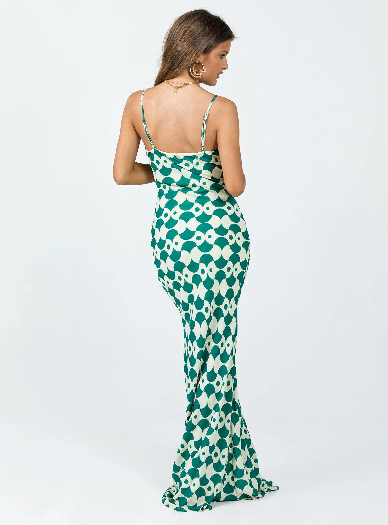 Seri Slip Maxi Dress Green Multi 5 Seri Slip Maxi Dress Green Multi - Image 5