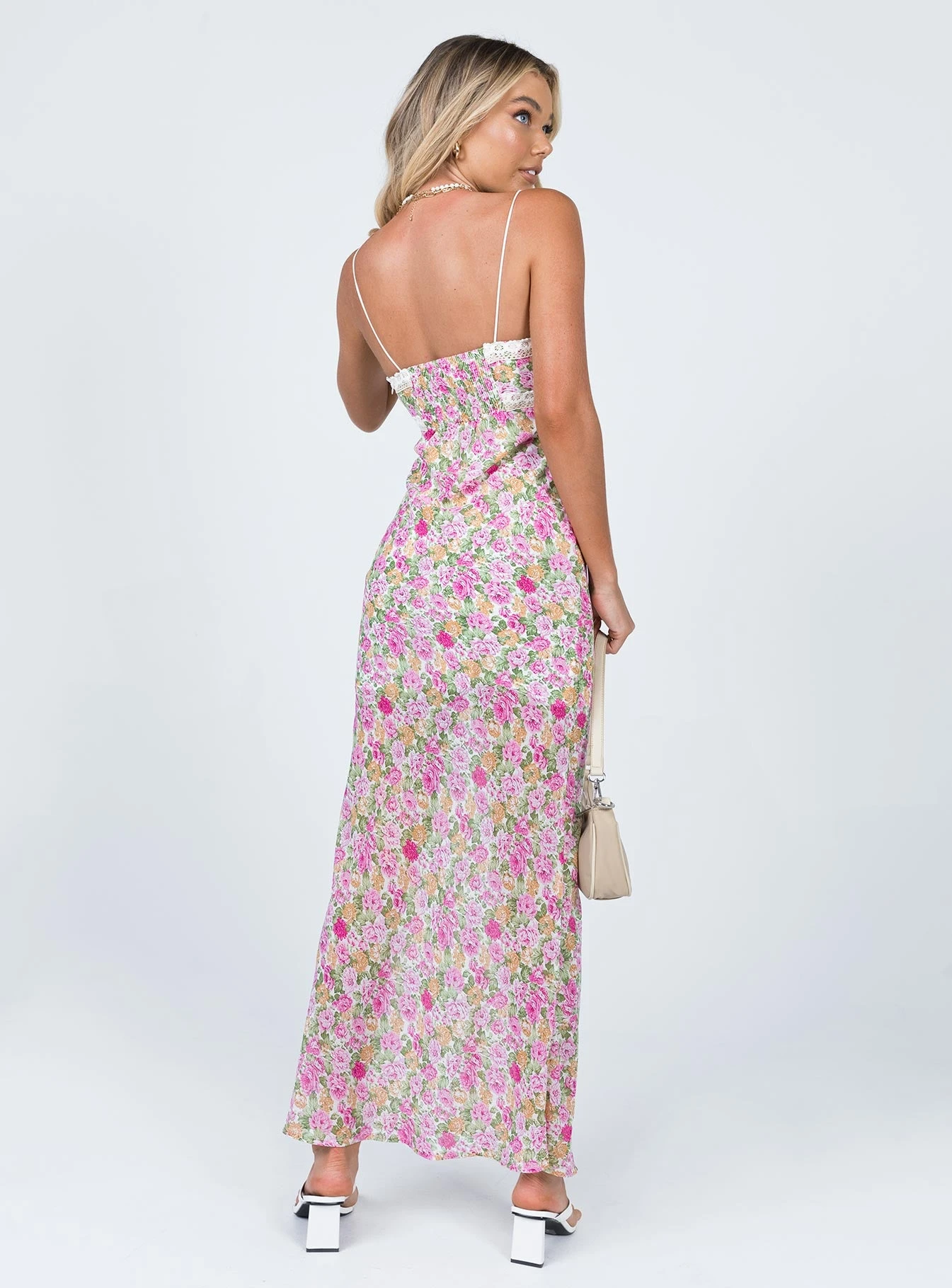 Princess Polly Emily Maxi Dress Pink Floral 5 Princess Polly Emily Maxi Dress Pink Floral - Image 5