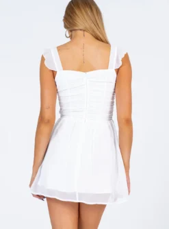 Princess Polly So Sweet Mini Dress White -Femme Flair 4 modelinfo josie us4 1764366e 0e12 413f add8 003b58b9aac3