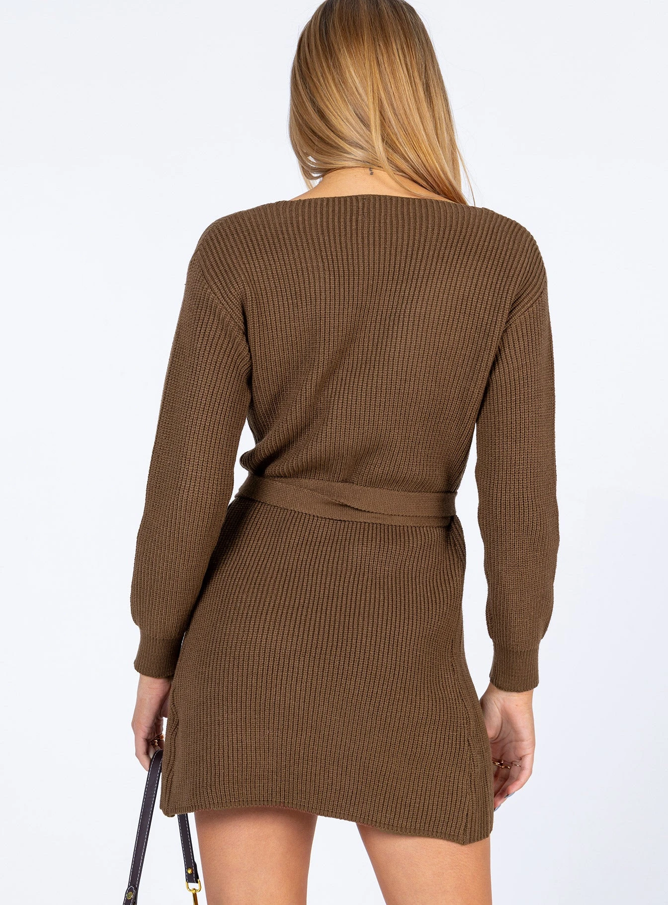 Princess Polly Phenix Mini Dress Brown 4 Princess Polly Phenix Mini Dress Brown - Image 4