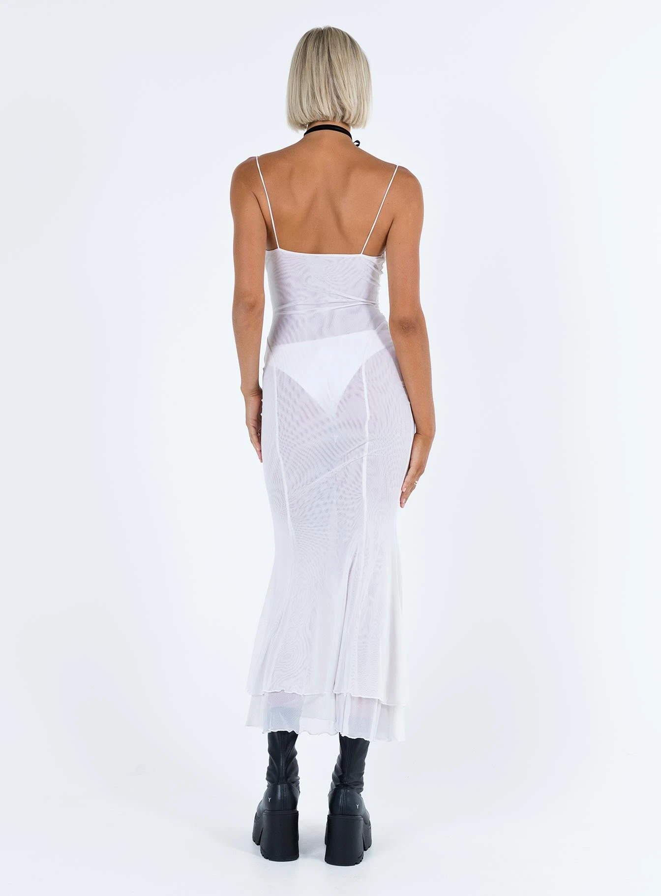 Sikora Vintage Maxi Dress White 5 Sikora Vintage Maxi Dress White - Image 5