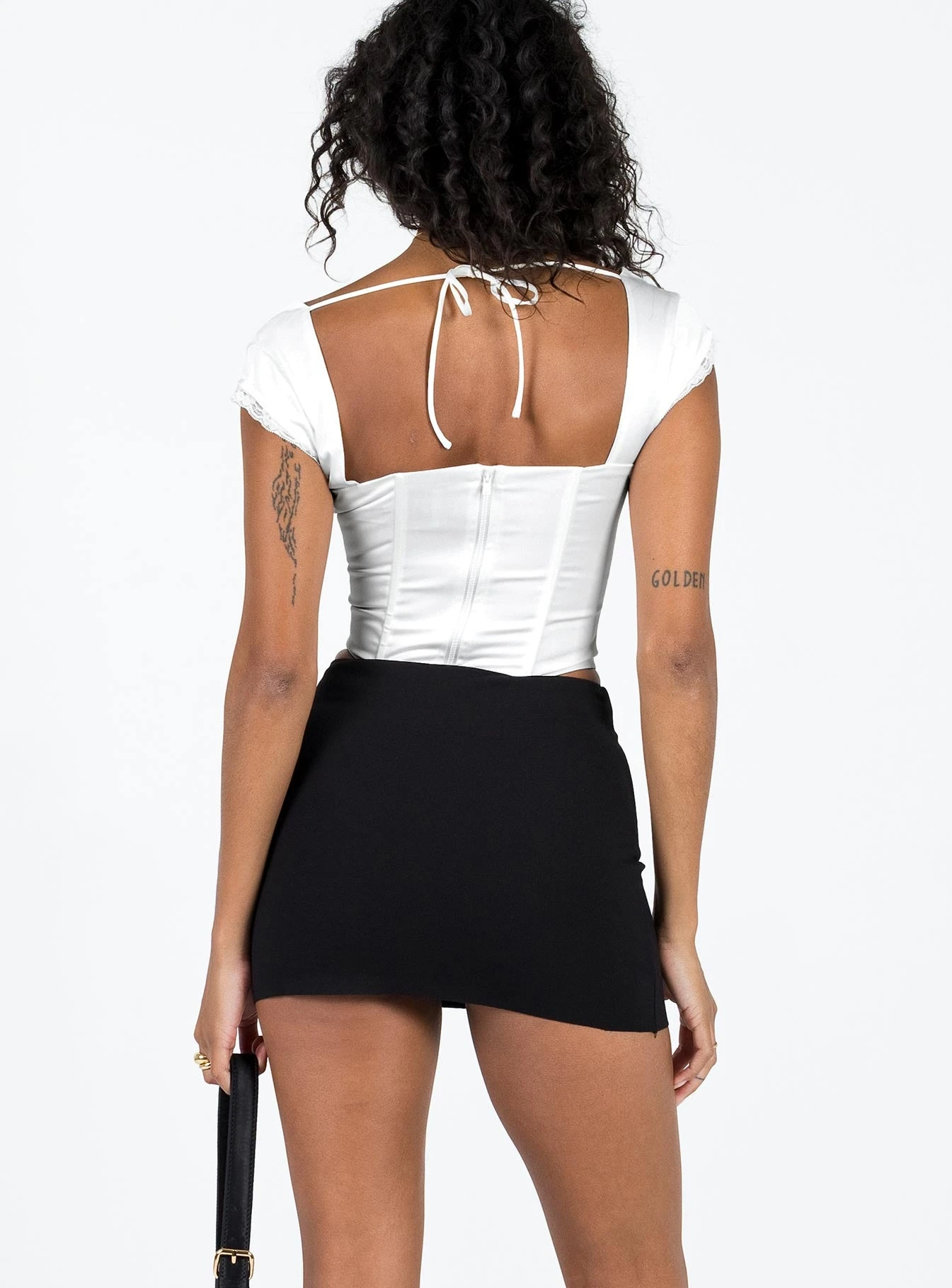 Princess Polly Karley Low Waist Mini Skirt Black 4 Princess Polly Karley Low Waist Mini Skirt Black - Image 4