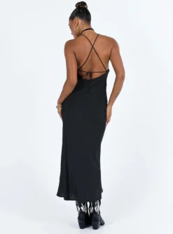 Princess Polly Lainge Maxi Dress Black -Femme Flair 4 modelinfo lola us4 a97fb04c 035c 4338 b6ed e8134d0d8563