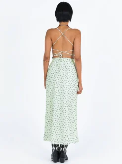 Malabar Maxi Dress Mint / Floral -Femme Flair 4 modelinfo millicent us2 ab4fead1 c8a8 4b36 9383 23027edd5c96