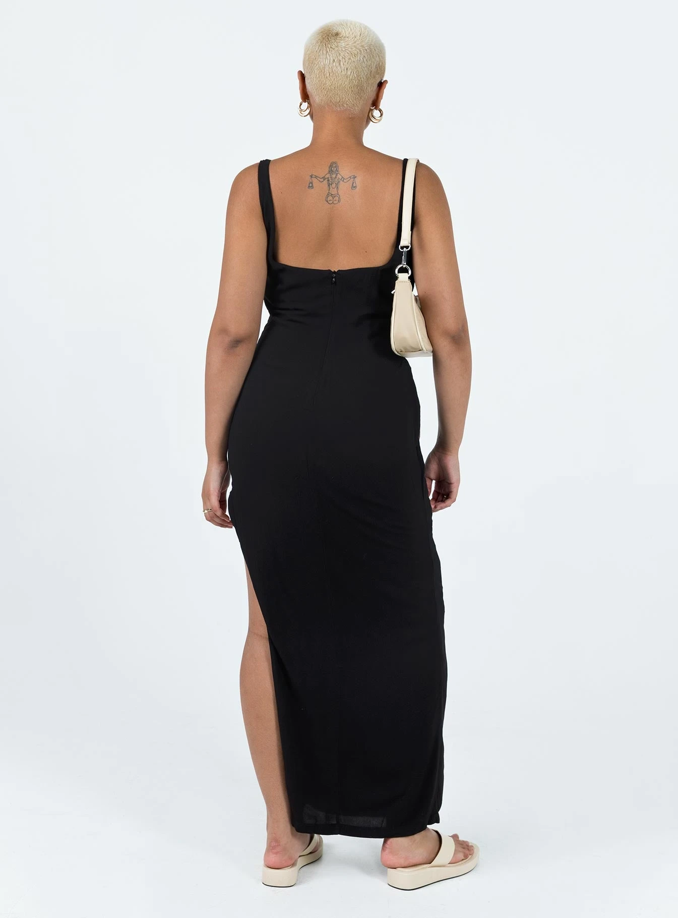 Shanaeya 90s Maxi Dress Black 4 Shanaeya 90s Maxi Dress Black - Image 4