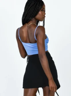 Princess Polly Panell Mini Skirt Black -Femme Flair 433A2514