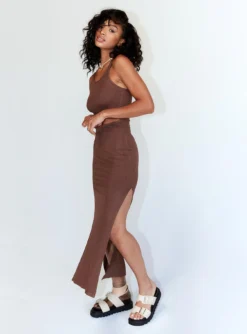 Princess Polly Louise Maxi Dress Chocolate Brown 8 Princess Polly Louise Maxi Dress Chocolate Brown -Femme Flair 4 0c675e82 fb5c 4264 ac95 efebedd03946