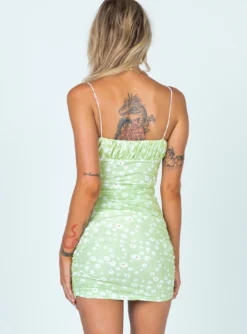 Princess Polly Penney Mini Dress Green Floral -Femme Flair 4 3a46e273 bce1 484a 9174 19f920e868aa