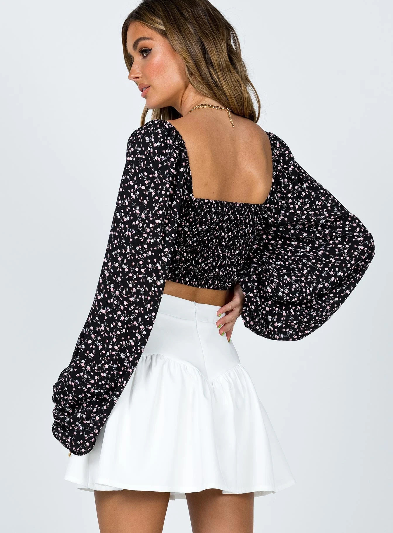 Princess Polly Delphie Mini Skirt White 3 Princess Polly Delphie Mini Skirt White - Image 3