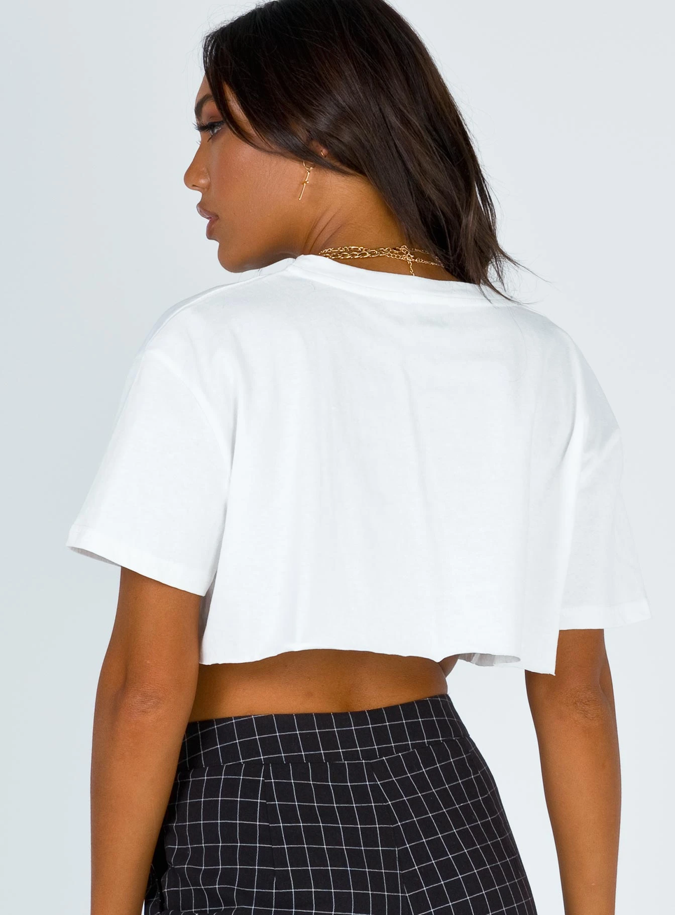 Princess Polly Mccaul Crop Tee White 5 Princess Polly Mccaul Crop Tee White - Image 5