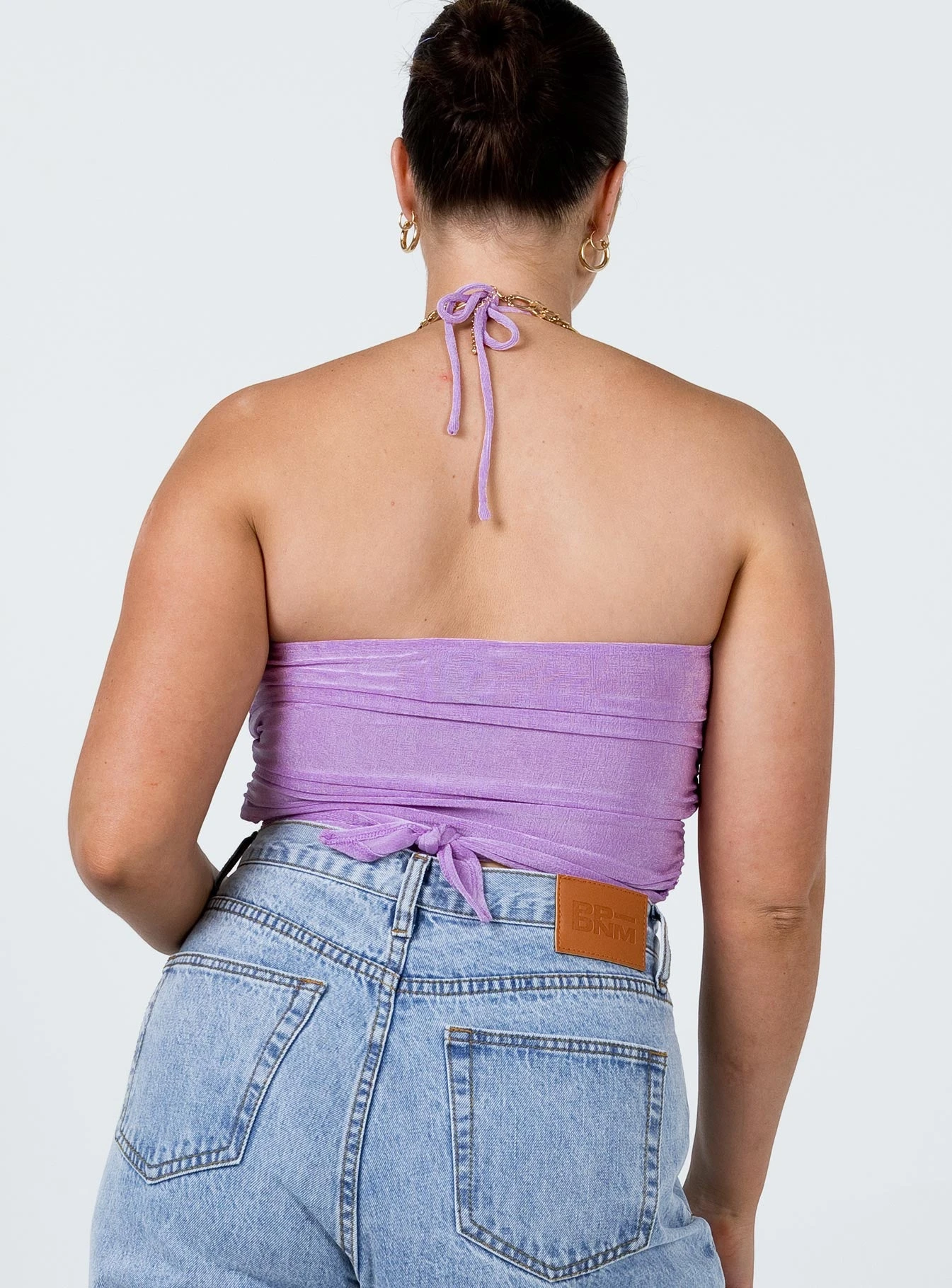 Princess Polly Loriella Ring Detail Crop Top Purple 5 Princess Polly Loriella Ring Detail Crop Top Purple - Image 5