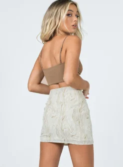 Princess Polly Collins Mini Skirt Beige -Femme Flair 4 89d773eb 041b 4dba 8959 6d7398c512b4