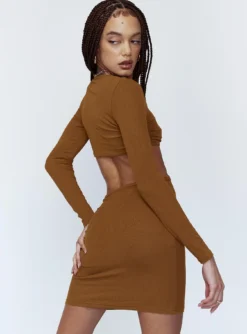 Princess Polly Sabella Mini Dress Brown 7 Princess Polly Sabella Mini Dress Brown -Femme Flair 4 c00f3177 0c7c 44e5 8466 f41af87c9ae0