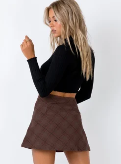 Princess Polly Fike Mini Skirt Brown 12 Princess Polly Fike Mini Skirt Brown -Femme Flair 4 e7831a85 a7cb 4c77 b008 c61fc3835a40