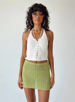Motel Juna Skirt Lime -Femme Flair 5 modelinfo Ariel us4 af096863 25a5 4a32 9766 6574b14c4db4