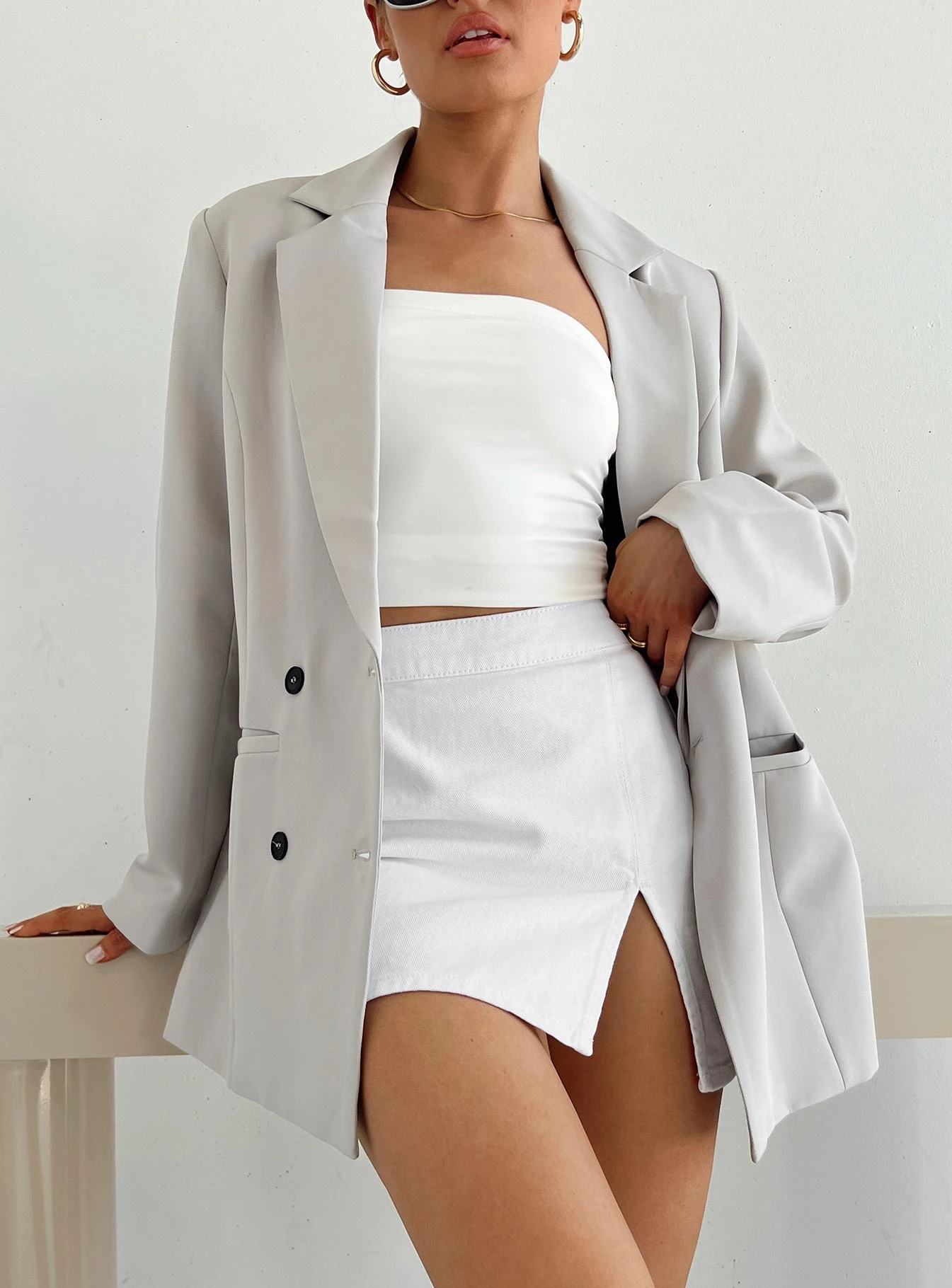 Princess Polly The Lola Mini Skirt White 8 Princess Polly The Lola Mini Skirt White - Image 8