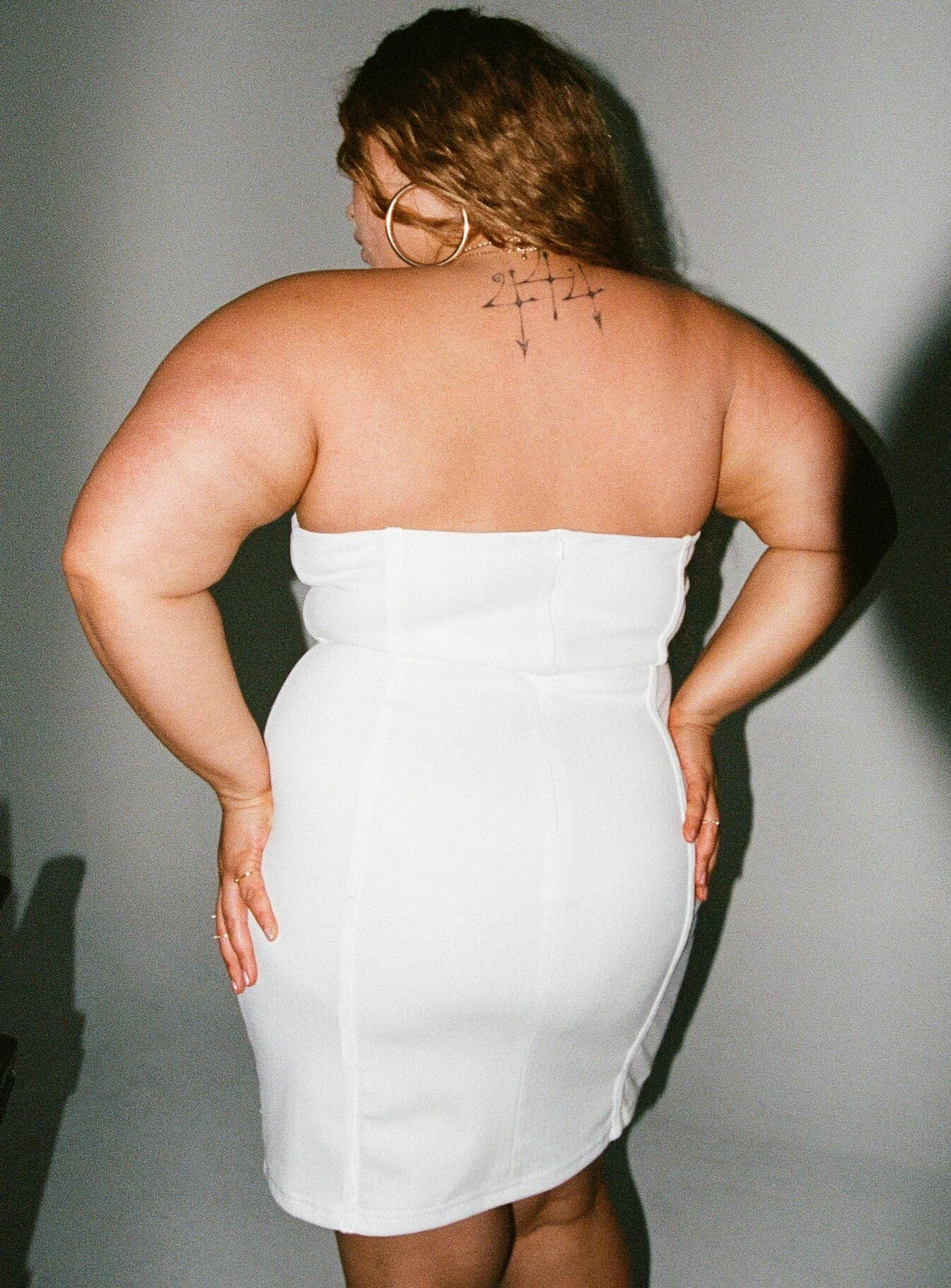 Tristian Mini Dress White Curve 3 Tristian Mini Dress White Curve - Image 3