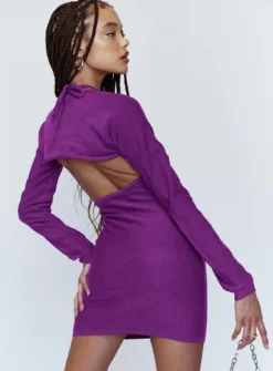 Heavenly Sent Mini Dress Purple -Femme Flair 5 ae922996 a96d 4978 b1b7 96c274cd35d3