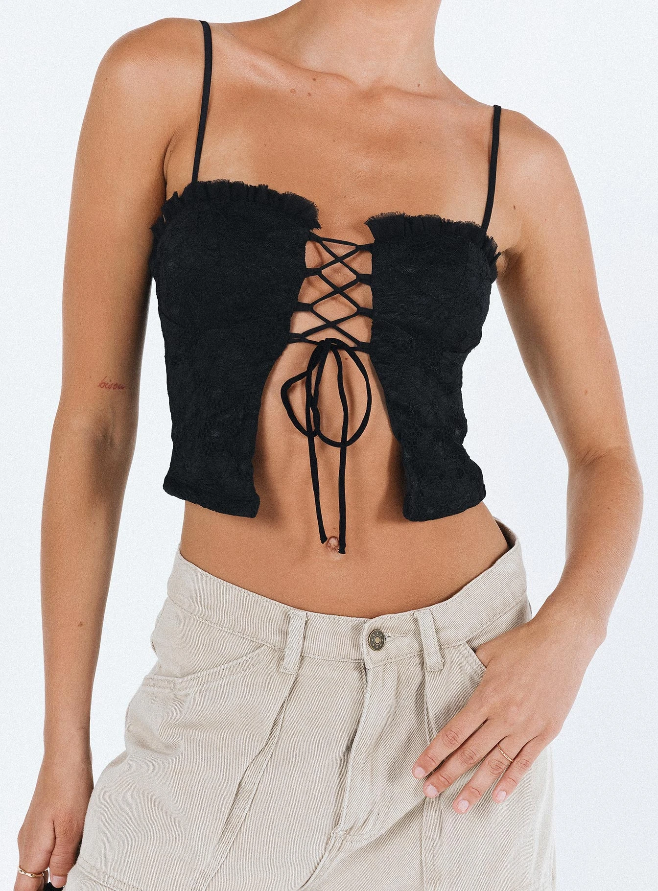 Princess Polly Marloe Top Black 7 Princess Polly Marloe Top Black - Image 7