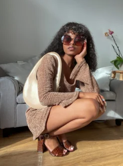 Princess Polly Boho Babe Mini Dress Mocha -Femme Flair BOHO BABE MINI DRESS MOCHA THE CARMIN BAG BEIGE