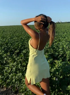 Princess Polly Cheri Mini Dress Green -Femme Flair CHERI MINI DRESS GREEN f9313a16 ec43 4843 a5c9 470c57ddcae1