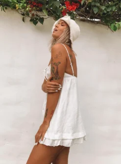 Princess Polly Empress Of Love Mini Dress White -Femme Flair EMPRESS OF LOVE MINI DRESS