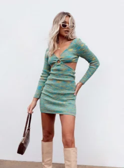 Princess Polly Lucia Cut Out Mini Dress Green 13 Princess Polly Lucia Cut Out Mini Dress Green -Femme Flair Lucia Cut Out Mini Dress Green 2