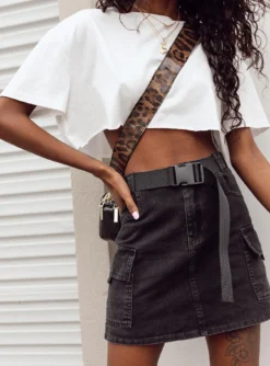 Princess Polly Mccaul Crop Tee White 20 Princess Polly Mccaul Crop Tee White -Femme Flair MCCAUL CROP TEE WHITE