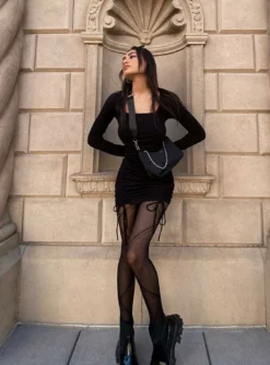 Princess Polly Mikayla Mini Dress Black -Femme Flair MIKAYLA MINI DRESS BLACK 82dede6a ea7b 492b bd24 d72a99b43d98