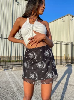 Princess Polly Moon Walker Mini Skirt