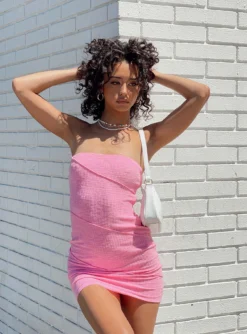 Princess Polly Oscar Mini Dress Pink 15 Princess Polly Oscar Mini Dress Pink -Femme Flair Oscar Mini Dress Pink 2